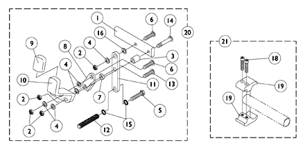 Wheel Locks - High Mount (Pull to Lock)