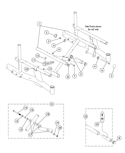 Crossbraces and Seat Extensions