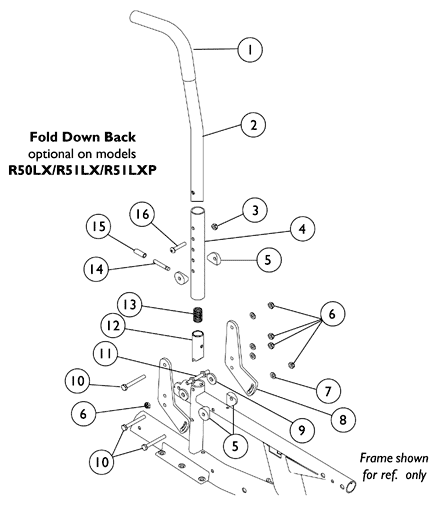 Back Canes and Hardware - Fold Down