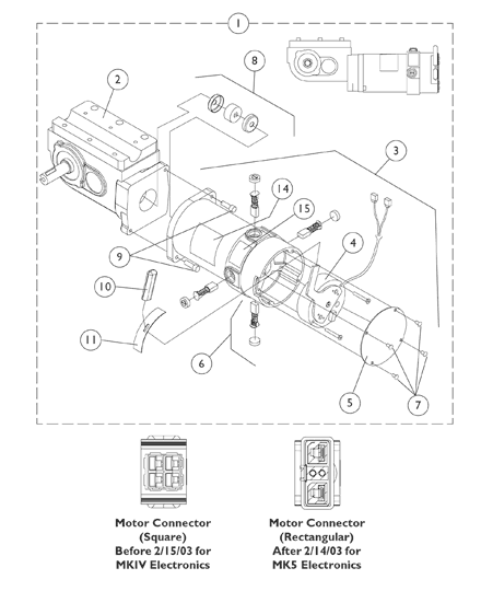 4-Pole Motor and Gearbox Assembly