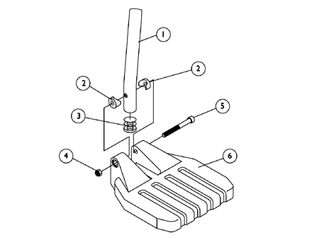 Pivot/Slide Tube and Footplate