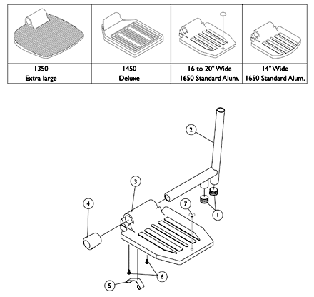 Pivot/Slide Tube and Footplate