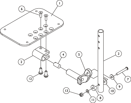 AT5543 Adjustable Angle Footplate Assemblies