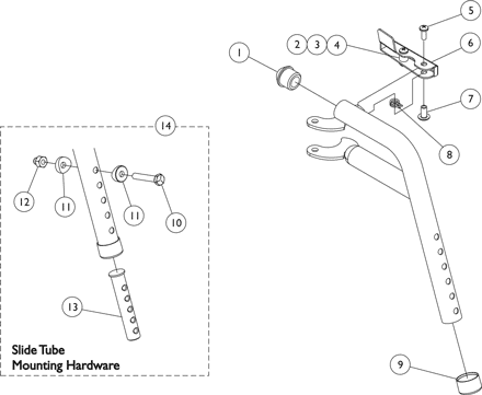 PHW93 (Hemi) Footrest Supports