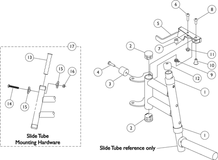 PW93E Footrest Supports Before 9/1/02