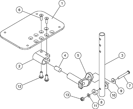 AT5543 Adjustable Angle Footplates - PW93, PHW93, PW93E, PW93ST