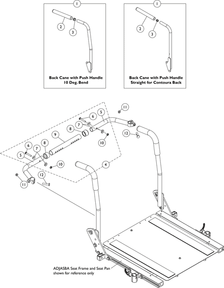 Back Canes and Spreader Bars