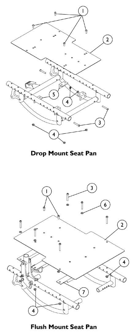 Seat Pan and Hardware