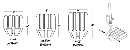 Footplate and Pivot Tube Assemblies - Composite 1651