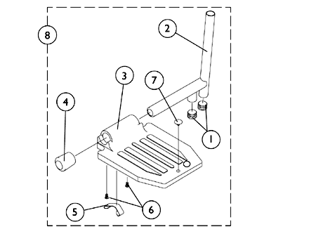 Pivot/ Slide Tube and Footplate