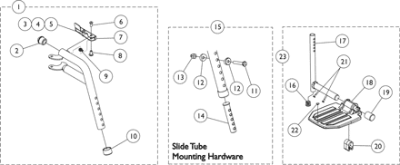 PHW93 (Hemi) Footrest Supports