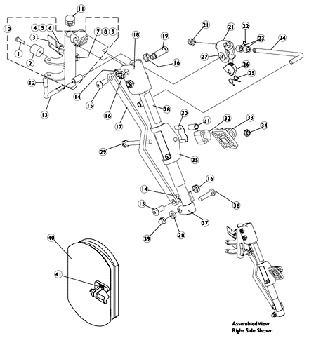 PHAL4A (Hemi) Articulating Legrest Supports