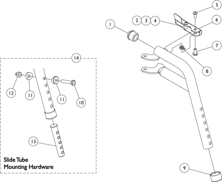 PHW93 (Hemi) Footrest Supports