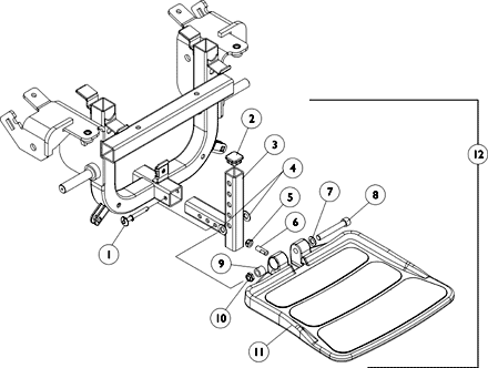 Front Rigging - Footboard Assembly