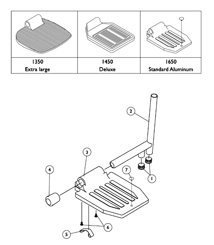 Pivot/Slide Tube and Footplates