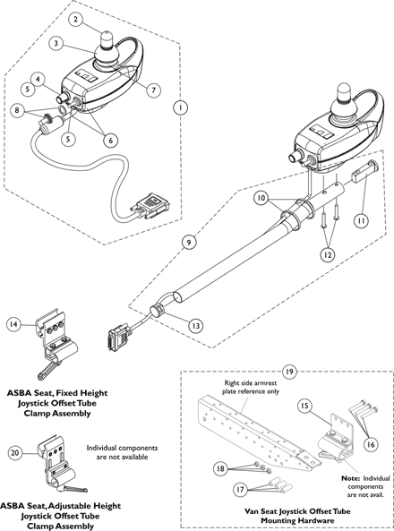 MK5 SPJ-80 Joystick and Mounting Hardware