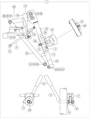 Front Riggings - Articulating Legrest Support