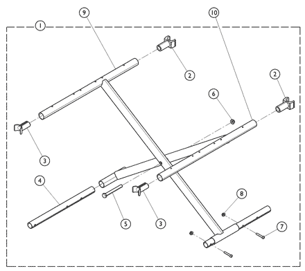 Crossbraces & Hardware - Fixed Frames