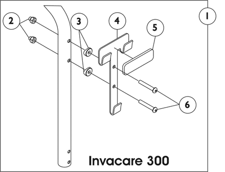 Basket and Hardware - Invacare 300 Scooter