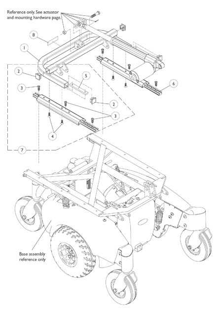 Frame, Rear and Mounting Hardware
