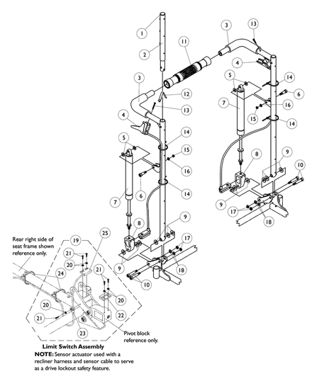 Recliner Back Assembly