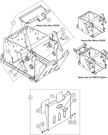 Battery Box Hardware and Door Assembly