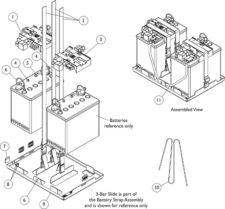 Battery Tray Assy. & Wire Harnesses for Invisible Super Low Tilt -22NF Batteries