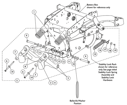 Swing Arm Assembly, Rear After 4/25/05 w/ TCD Assist Spring, 4-Pole