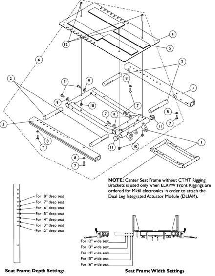 ADJASBA Seat Frame and Seat Pan 12