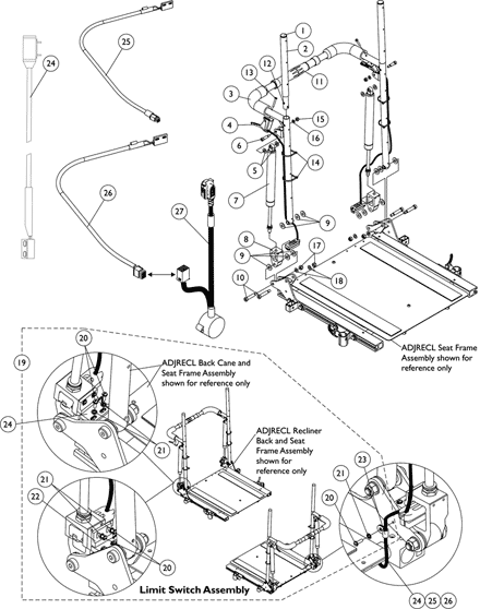 Recliner Back Assembly