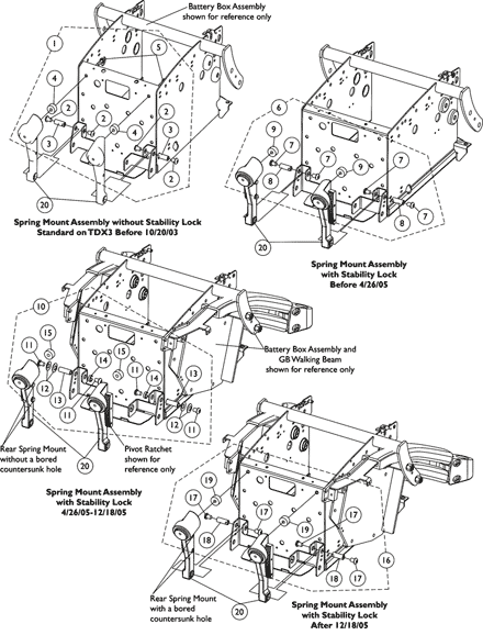Spring Mount Assembly, Rear