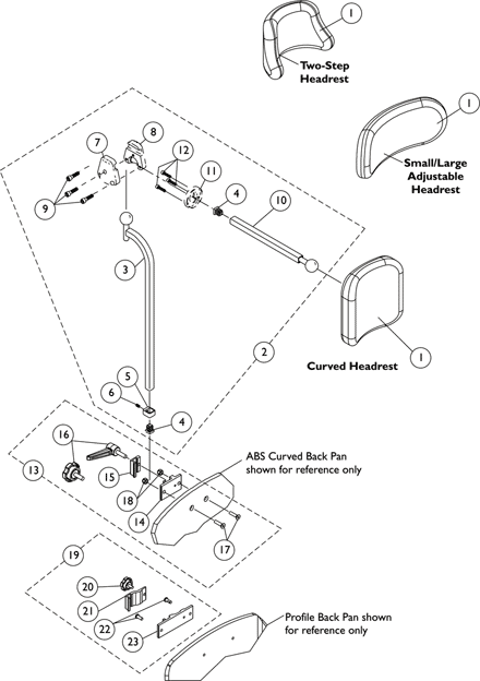 Headrest Support Assembly