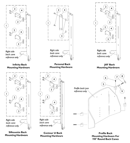 Back Mounting Hardware