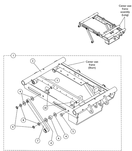 Frame, Center Seat Assembly - 2GT