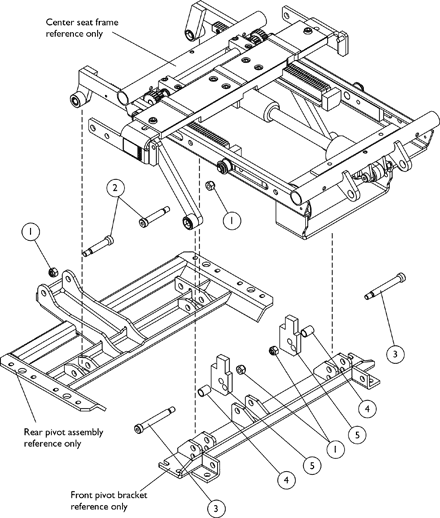 Frame, Center Seat Mounting Hardware