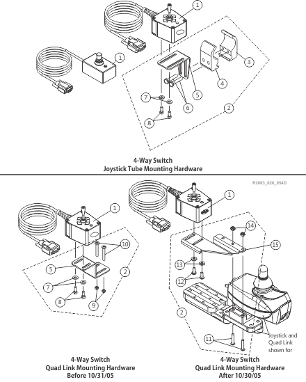 4-Way Switch and Mounting Hardware