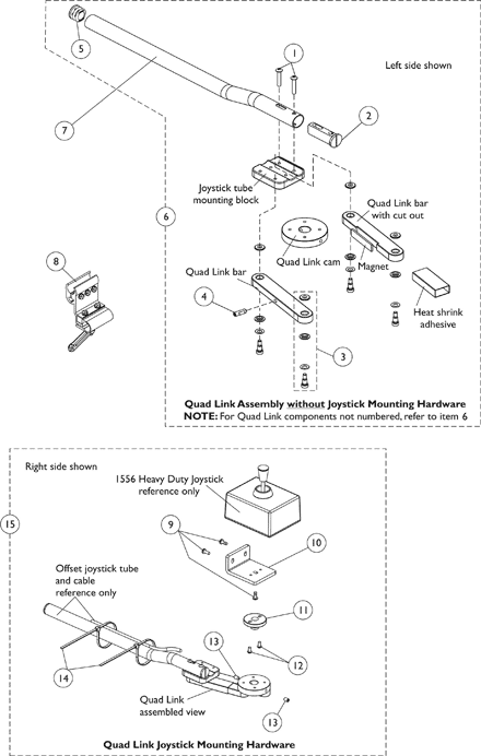 Quad Link Assembly For 1556 Heavy Duty Joystick