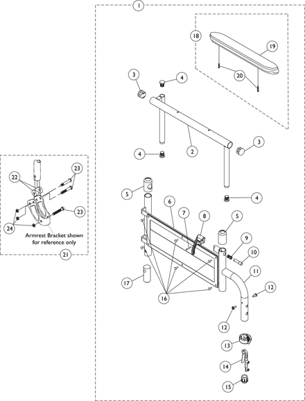 Space Saver Adjustable Height Arms