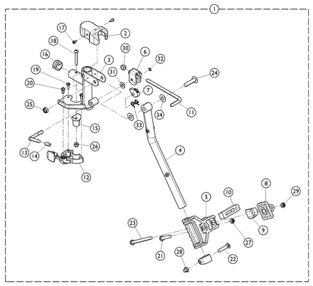 Legrest Support Assembly - AT5044