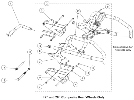 Axles, Axle Bracket Hardware, and Anti Tips