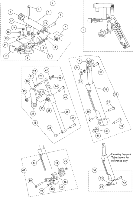 Legrest Support Assembly - AT5044