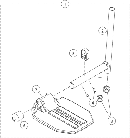 Pivot Slide Tube with Footplate