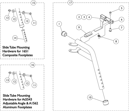 Footrest Support  - PHW93