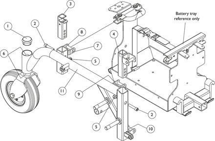 Frame, Side and Hardware - Non Tilt Chairs