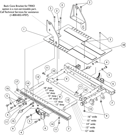 ADJASBA Seat Frame, Seat Pan and Hardware