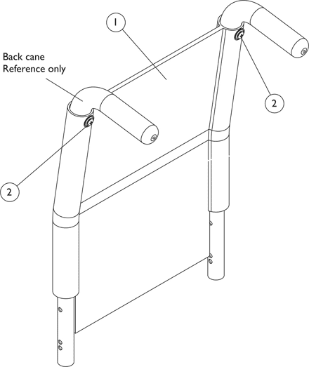 Back Upholstery - Black Nylon