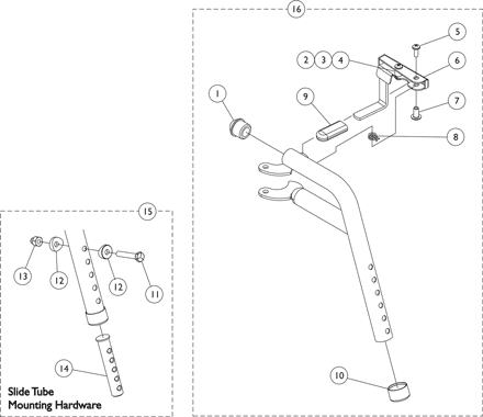 Footrest Support  - PHW93