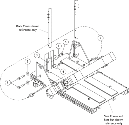 Back Cane Mounting Hardware