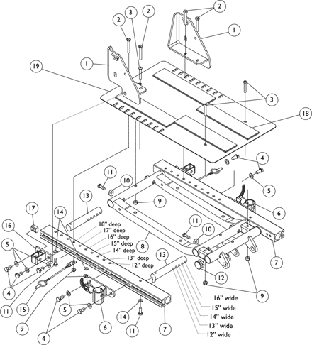 ADJASBA Seat Frame, Seat Pan and Hardware