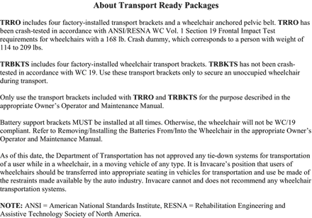 TRRO and TRBKTS Option Clarification Reference